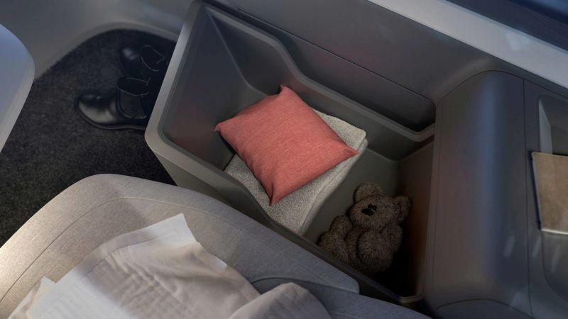 Illustration for article titled AsĂ funciona la manta que Volvo ha creado para proteger a pasajeros dormidos en caso de accidente